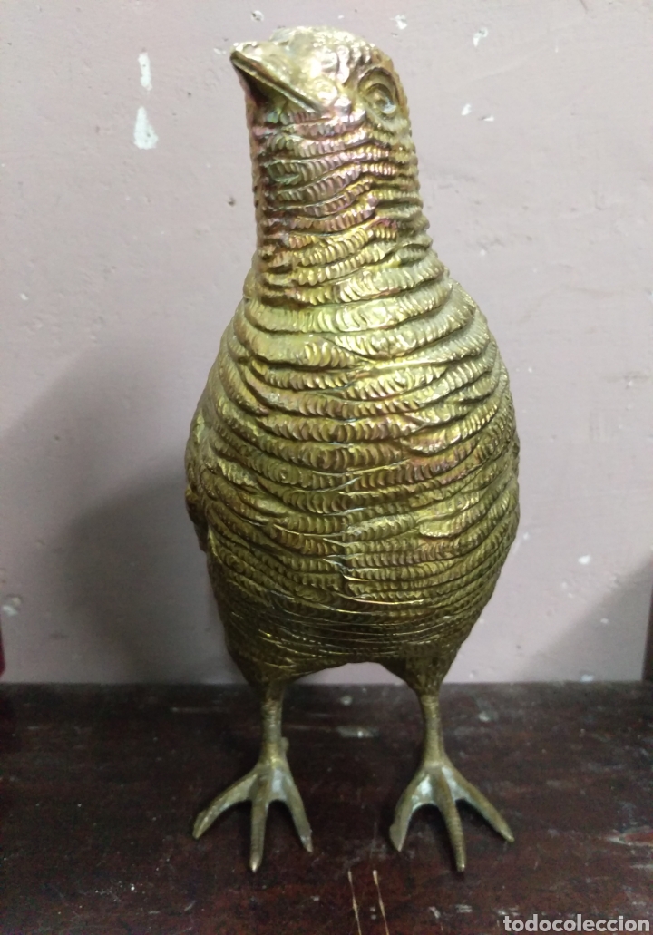 Otros objetos de arte: &Uacute;nica - figura PERDIZ CODORNIZ en bronce - Foto 6