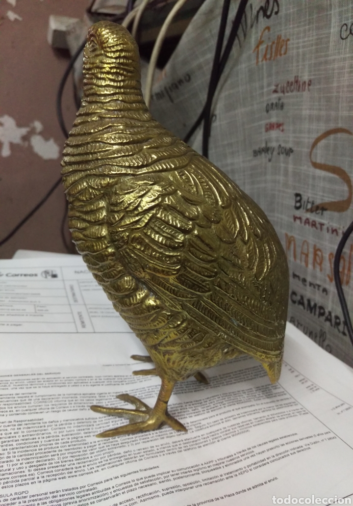 Otros objetos de arte: &Uacute;nica - figura PERDIZ CODORNIZ en bronce - Foto 10