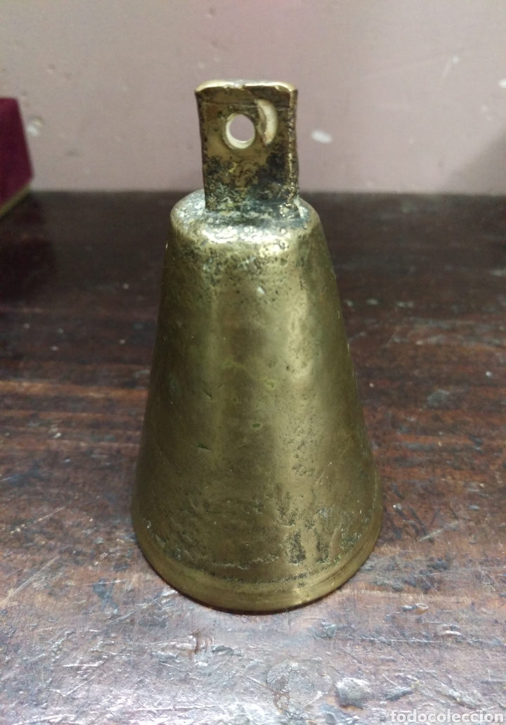 Otros objetos de arte: ANTIGUA CAMPANA DE BRONCE S. XIX - Foto 5