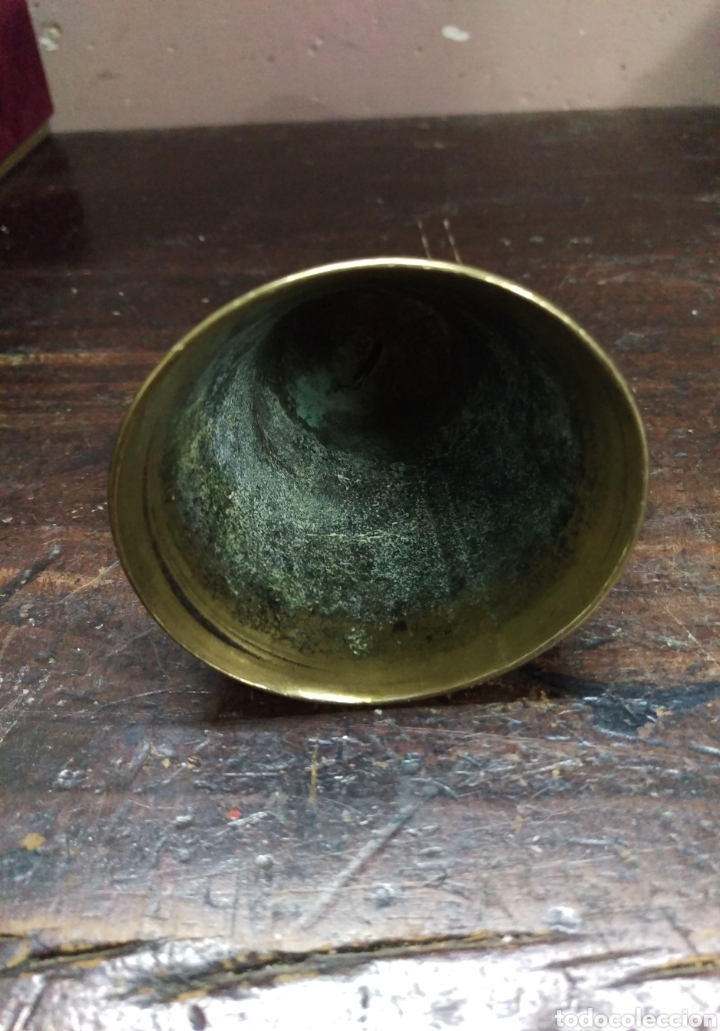 Otros objetos de arte: ANTIGUA CAMPANA DE BRONCE S. XIX - Foto 6