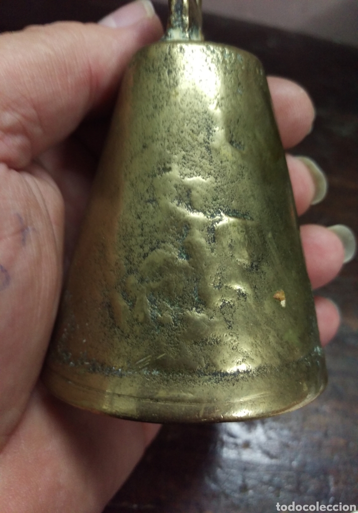 Otros objetos de arte: ANTIGUA CAMPANA DE BRONCE S. XIX - Foto 7