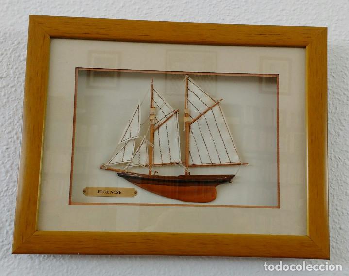 Otros objetos de arte: CUADRO MAQUETA GOLETA BLUENOSE - Foto 1