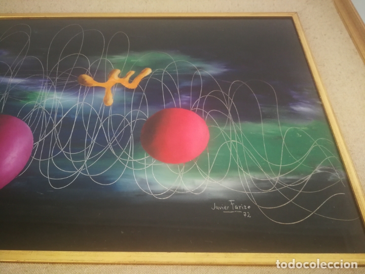 Otros objetos de arte: ESPECTACULAR CUADRO ABSTRACTO DE JAVIER FARIZO 1972 - Foto 5