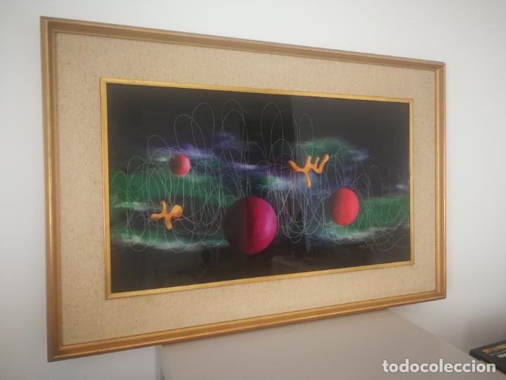 Otros objetos de arte: ESPECTACULAR CUADRO ABSTRACTO DE JAVIER FARIZO 1972 - Foto 7