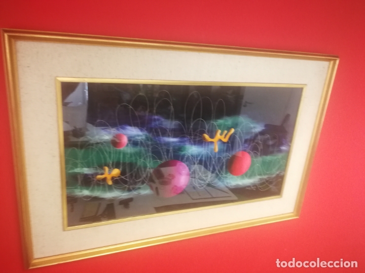 Otros objetos de arte: ESPECTACULAR CUADRO ABSTRACTO DE JAVIER FARIZO 1972 - Foto 16