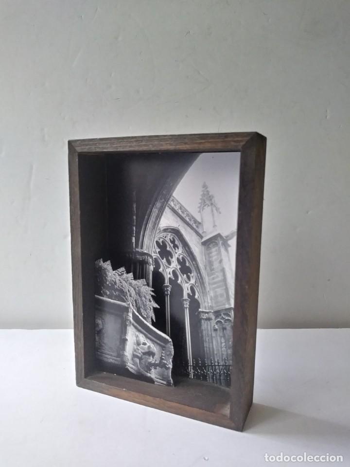 Otros objetos de arte: FOTO MONTAJE DE G&Aacute;RGOLA ENMARCADO - Foto 1