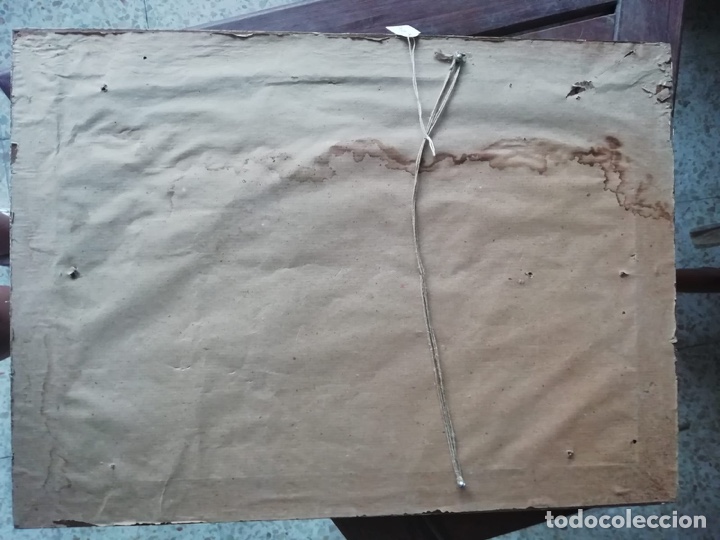 Otros objetos de arte: CUADRO MUY ANTIGUO CON TEM&Aacute;TICA PERROS DE CACER&Iacute;A. PIEZA ESPECTACULAR - Foto 10