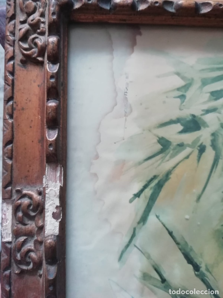 Otros objetos de arte: CUADRO MUY ANTIGUO CON TEM&Aacute;TICA PERROS DE CACER&Iacute;A. PIEZA ESPECTACULAR - Foto 11