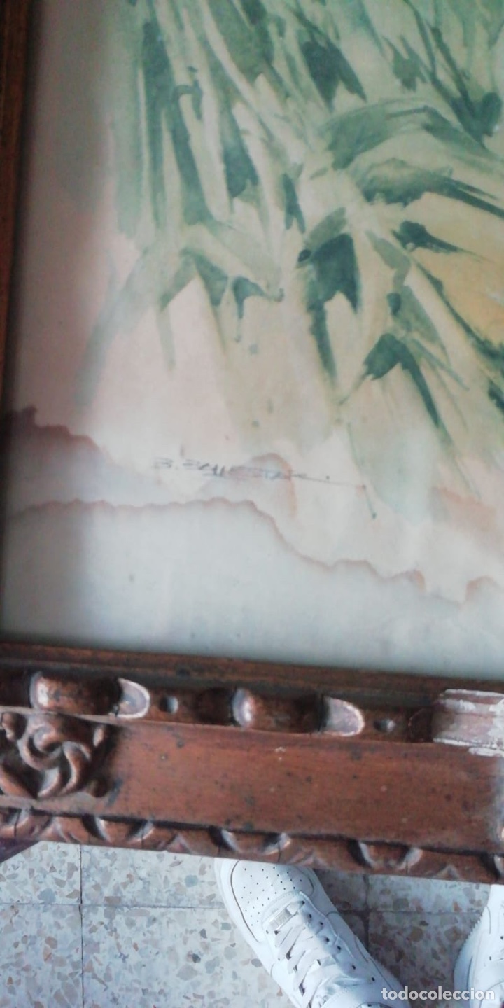 Otros objetos de arte: CUADRO MUY ANTIGUO CON TEM&Aacute;TICA PERROS DE CACER&Iacute;A. PIEZA ESPECTACULAR - Foto 17