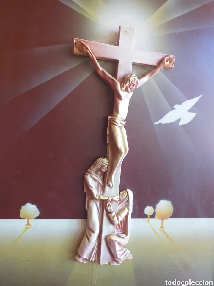 Otros objetos de arte: CUADRO CRUCIFIJO CRISTO - Foto 3