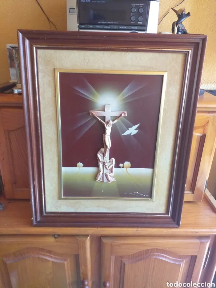 Otros objetos de arte: CUADRO CRUCIFIJO CRISTO - Foto 7
