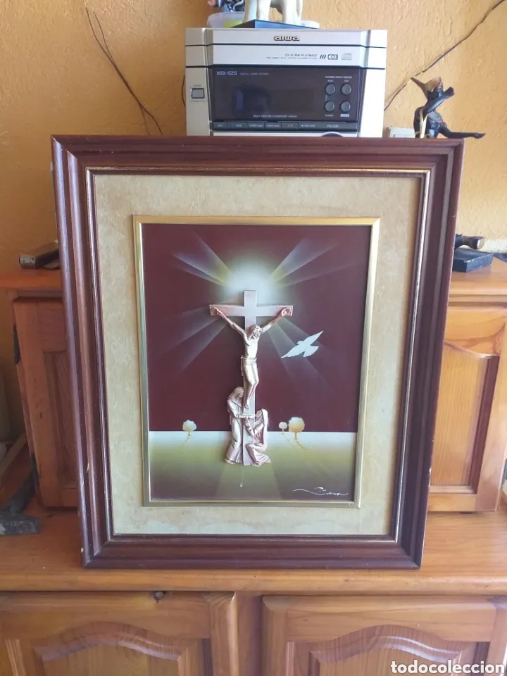 Otros objetos de arte: CUADRO CRUCIFIJO CRISTO - Foto 19