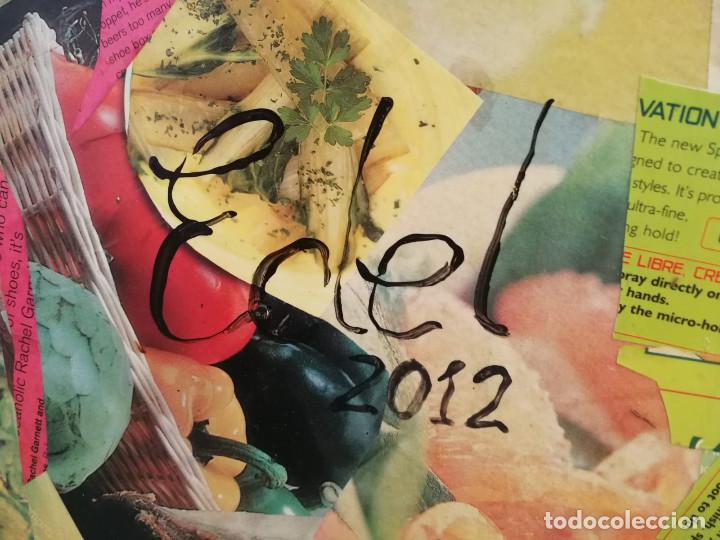 Otros objetos de arte: Espectacular Collage sobre madera Firmado Edel - Foto 3