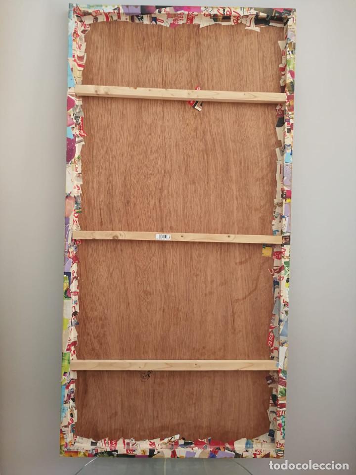 Otros objetos de arte: Espectacular Collage sobre madera Firmado Edel - Foto 5
