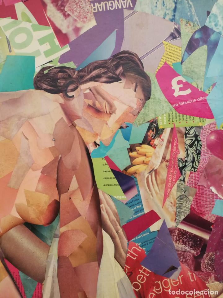 Otros objetos de arte: Espectacular Collage sobre madera Firmado Edel - Foto 7