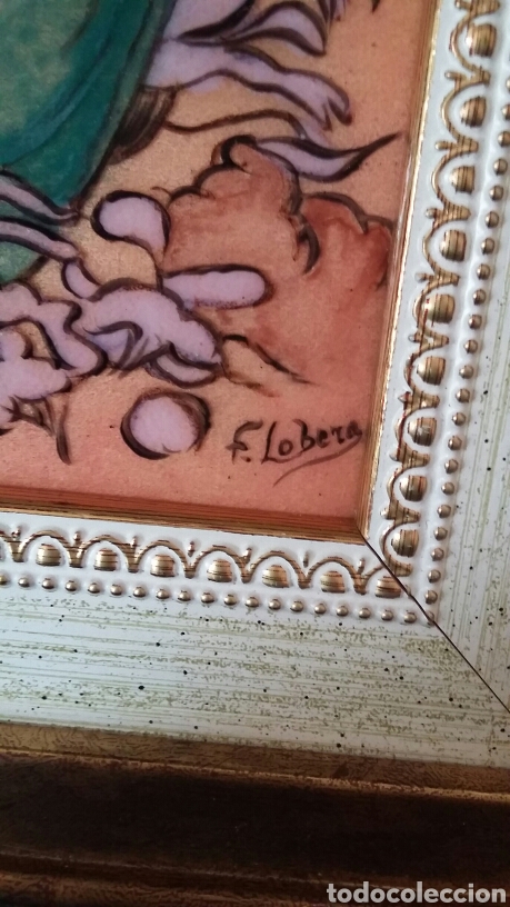 Otros objetos de arte: Cuadro enmarcado de esmalte realizado a mano - Foto 3
