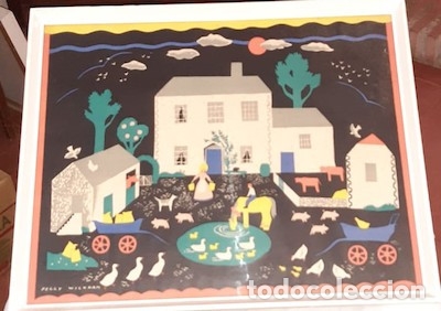 Otros objetos de arte: CUADRO DE PEGGY WICKHAM, ESCENA DE GRANJA - Foto 1