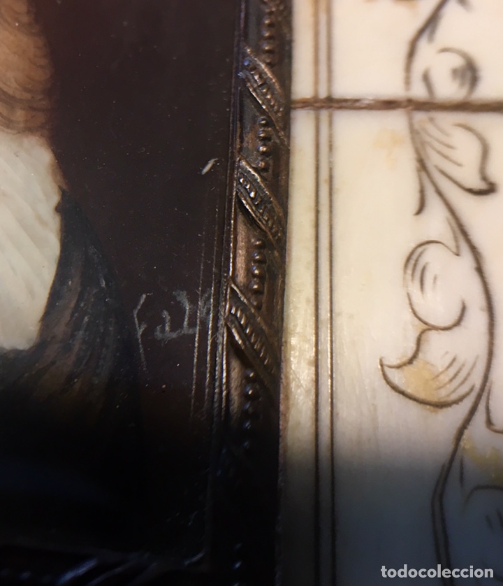Otros objetos de arte: Miniatura sobre marfil - Foto 3