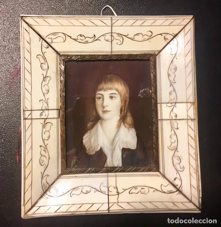 Otros objetos de arte: Miniatura sobre marfil - Foto 1