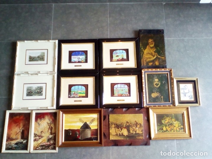 Otros objetos de arte: LOTE 14 Cuadros variados, antiguos. - Foto 1