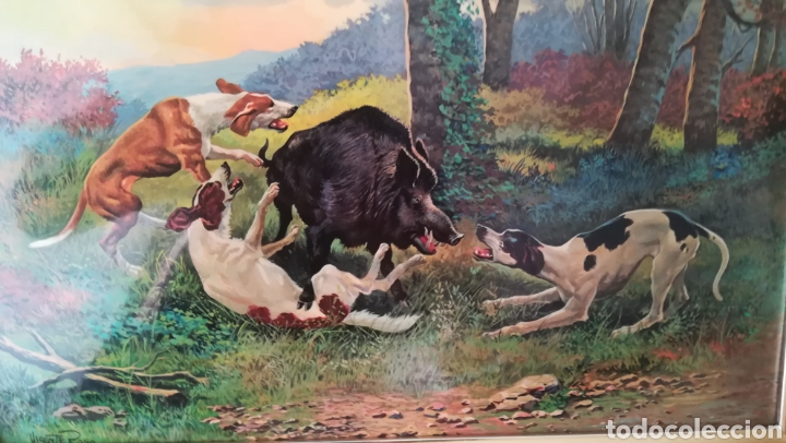 Otros objetos de arte: Cuadro esmaltado de Vicente Roso - Foto 2