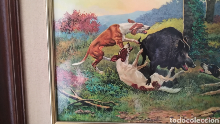 Otros objetos de arte: Cuadro esmaltado de Vicente Roso - Foto 3