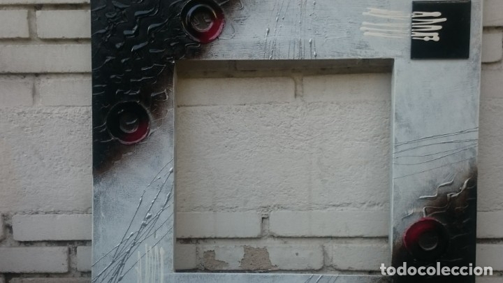 Otros objetos de arte: MARCO DECORADO CON PINTURA ABSTRACTO - Foto 2