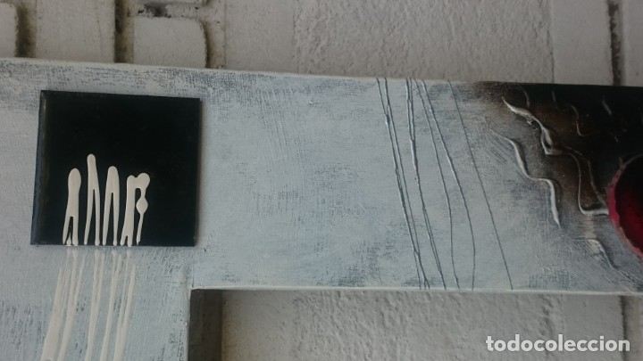 Otros objetos de arte: MARCO DECORADO CON PINTURA ABSTRACTO - Foto 4