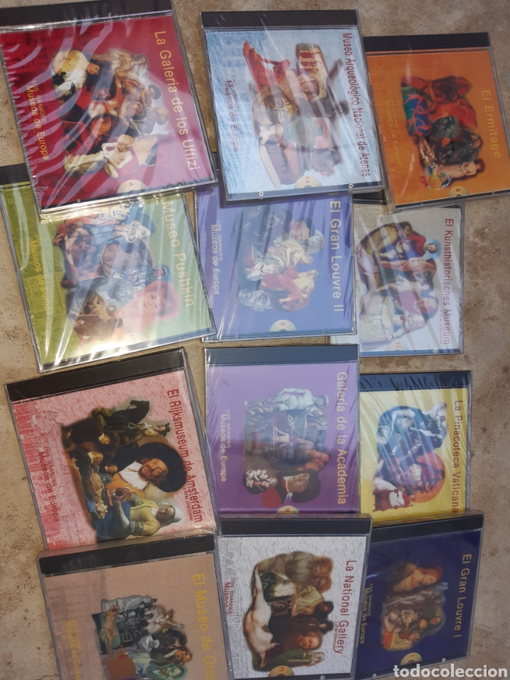 Otros objetos de arte: Coleccion de 14 cd-rom MUSEOS DEL MUNDO - Foto 1