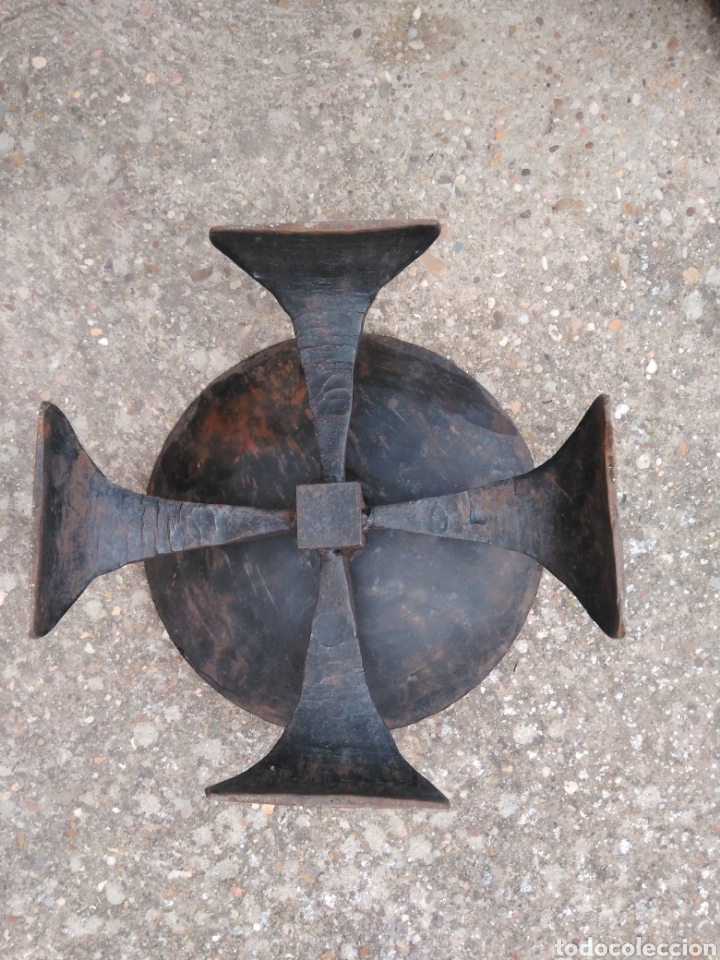 Otros objetos de arte: Pie de hierro para vela - Foto 2