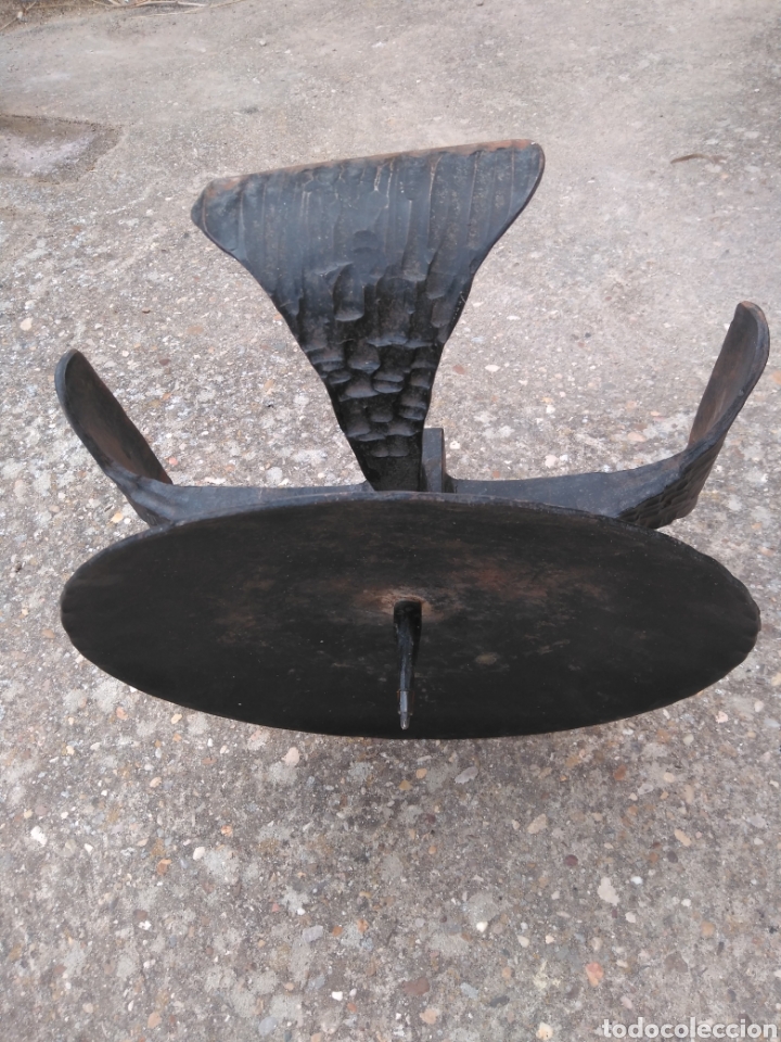 Otros objetos de arte: Pie de hierro para vela - Foto 3