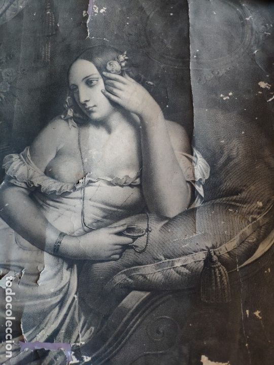 Otros objetos de arte: FOTOGRAF&Iacute;A DE MUJER POSANDO SIGLO XIX - AAA 086 - Foto 6