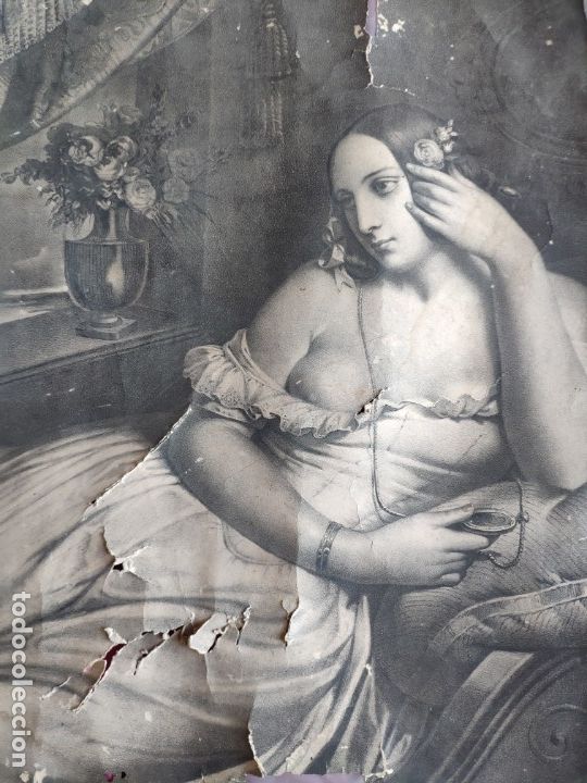 Otros objetos de arte: FOTOGRAF&Iacute;A DE MUJER POSANDO SIGLO XIX - AAA 086 - Foto 7