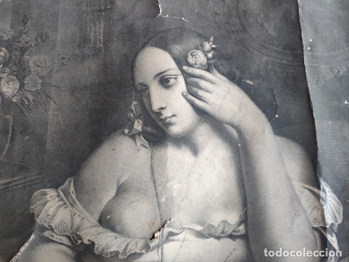 Otros objetos de arte: FOTOGRAF&Iacute;A DE MUJER POSANDO SIGLO XIX - AAA 086 - Foto 4