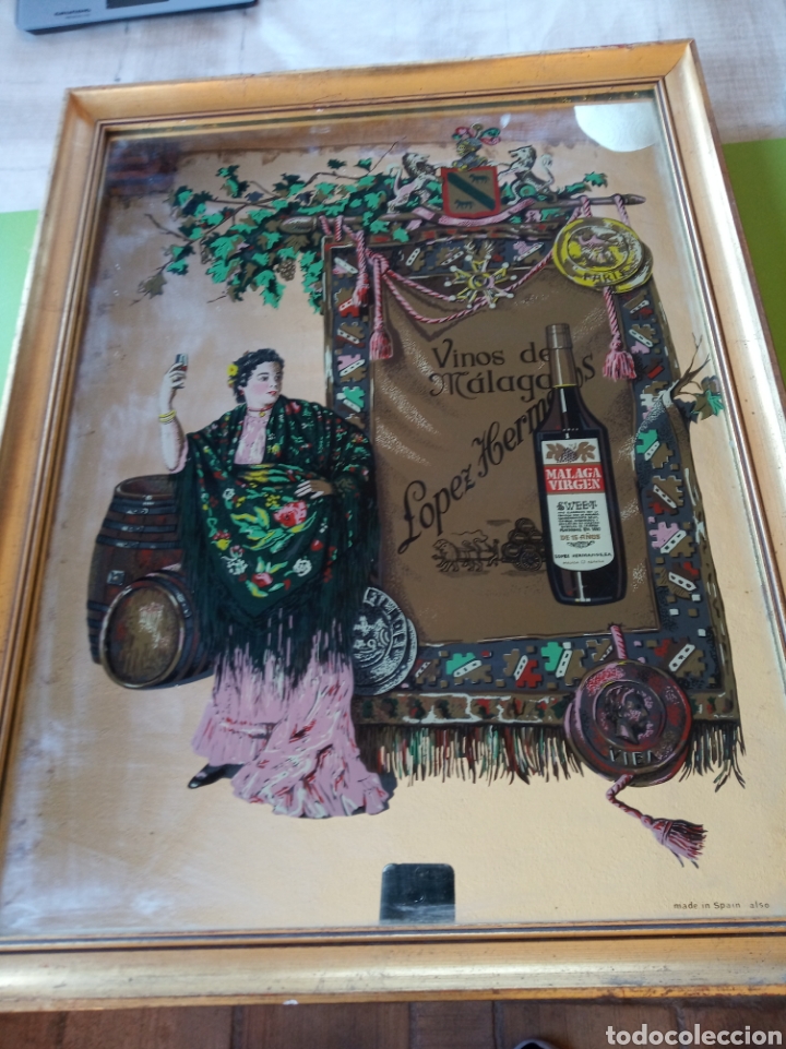 Otros objetos de arte: Cuadro cristal M&aacute;laga Virgen - Foto 1
