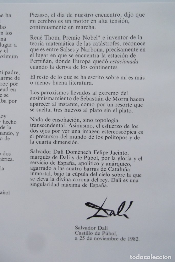 Otros objetos de arte: &iexcl;&iexcl; DALI: 400 OBRAS, 1914 A 1983 EXPOSICION. !! - Foto 21
