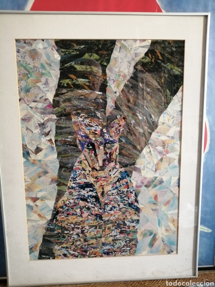 Otros objetos de arte: Collage. Firmado. Autor island&eacute;s. - Foto 2