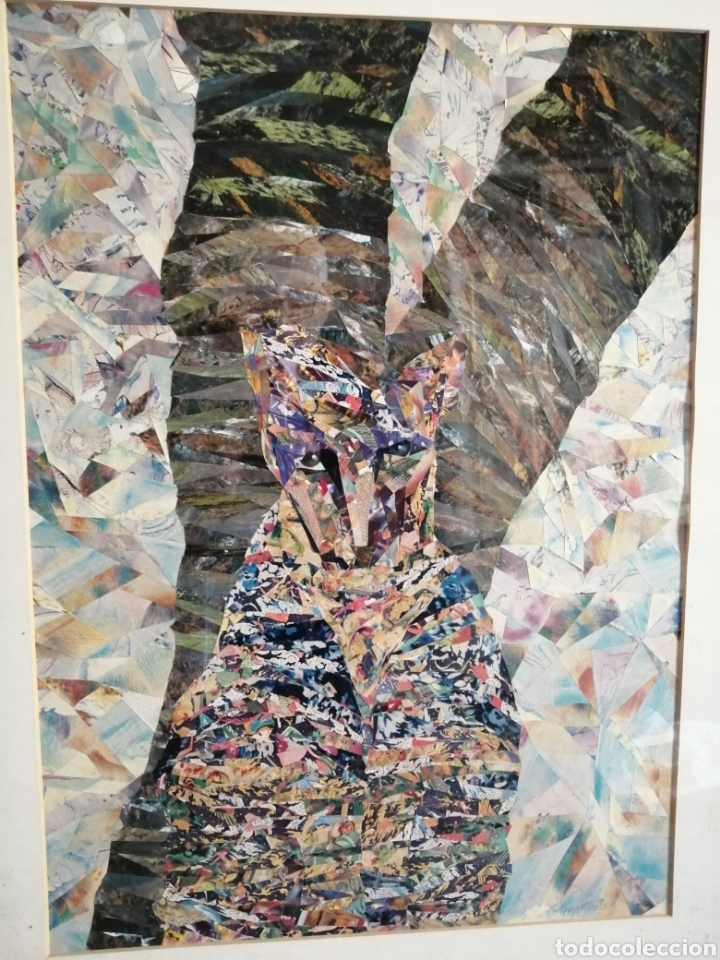 Otros objetos de arte: Collage. Firmado. Autor island&eacute;s. - Foto 3