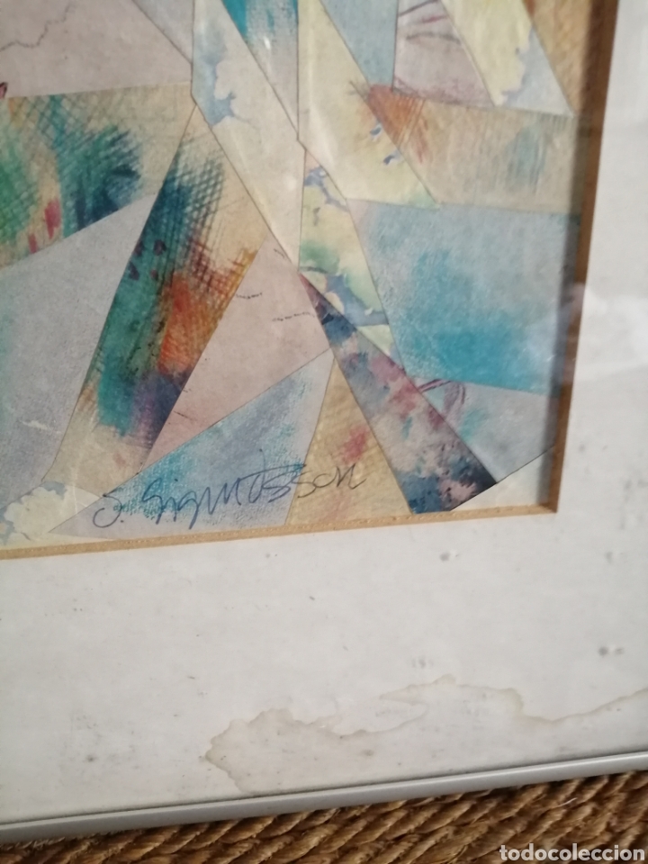 Otros objetos de arte: Collage. Firmado. Autor island&eacute;s. - Foto 6