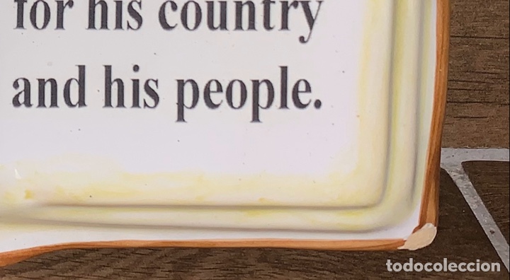Otros objetos de arte: Libro de cer&aacute;mica NELSON MANDELA - Foto 3