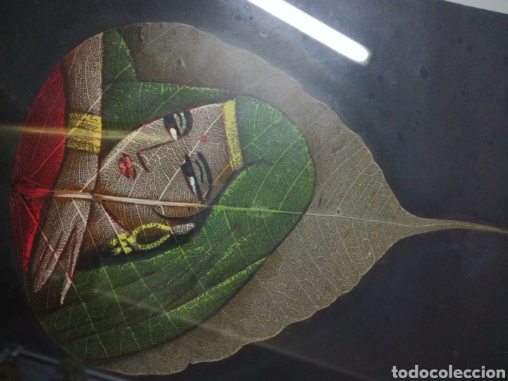 Otros objetos de arte: Pintura sobre hojas acorazonadas - Foto 9