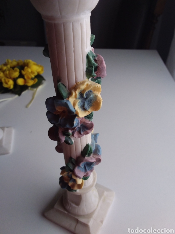 Otros objetos de arte: Preciosa pareja de porta velas - Foto 1