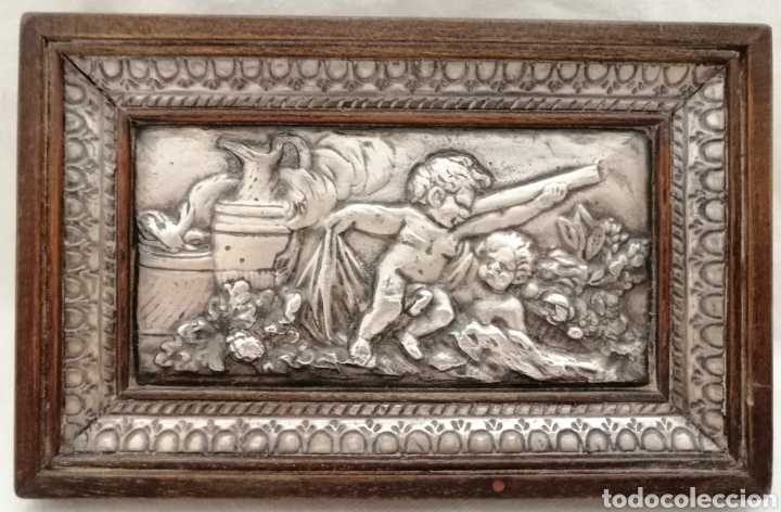 Otros objetos de arte: Antiguo Bajorelieve Alpaca. - Foto 2