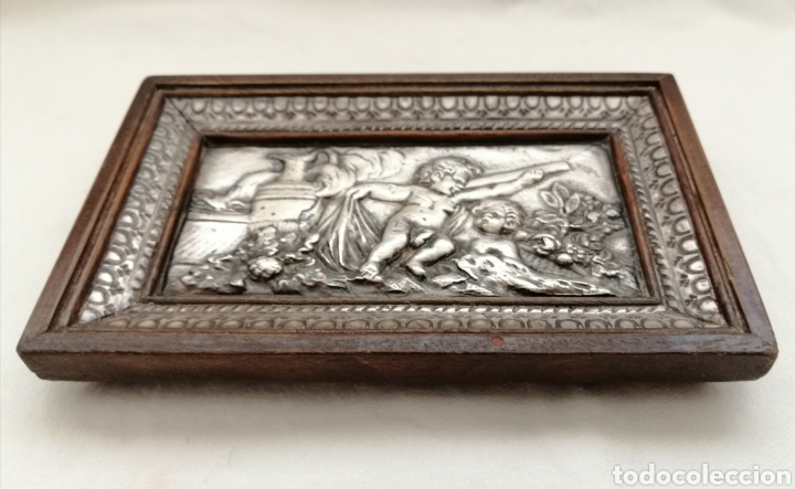 Otros objetos de arte: Antiguo Bajorelieve Alpaca. - Foto 3