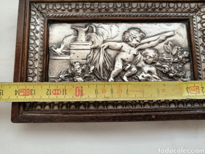 Otros objetos de arte: Antiguo Bajorelieve Alpaca. - Foto 6