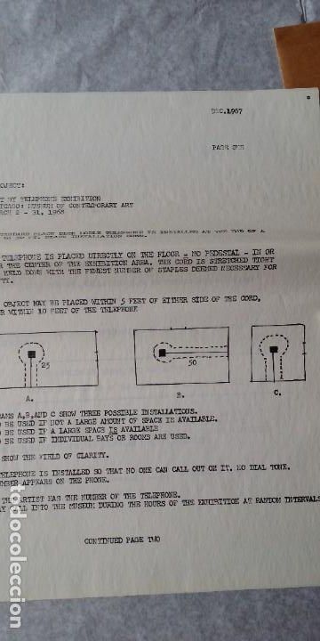 Otros objetos de arte: WALTER DE MARIA - Marcel Duchamp, Chicago Project, SMS#1, 1968 - Foto 9