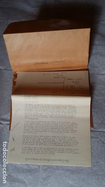 Otros objetos de arte: WALTER DE MARIA - Marcel Duchamp, Chicago Project, SMS#1, 1968 - Foto 15