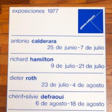Otros Objetos de Arte: GALERÍA CADAQUÉS - EXPOS 1977: A. CALDERARA, RICHARD HAMILTON, DIETER ROTH, CHÉRIF+SILVIE DEFR