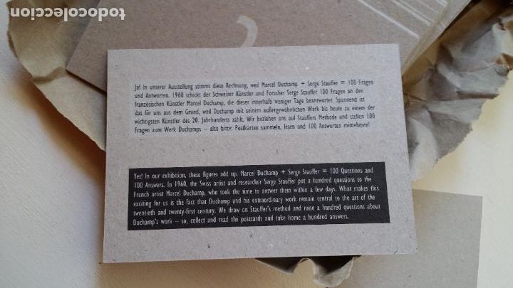 Otros objetos de arte: Marcel DUCHAMP / Joseph KOSUTH: 100 QUESTIONS-100 ANSWERS - Foto 8