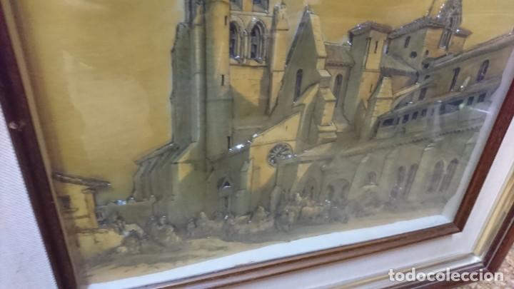 Otros objetos de arte: CUADRO REAL MONASTERIO DE LAS HUELGAS DE BURGOS EN RELIEVE - Foto 2